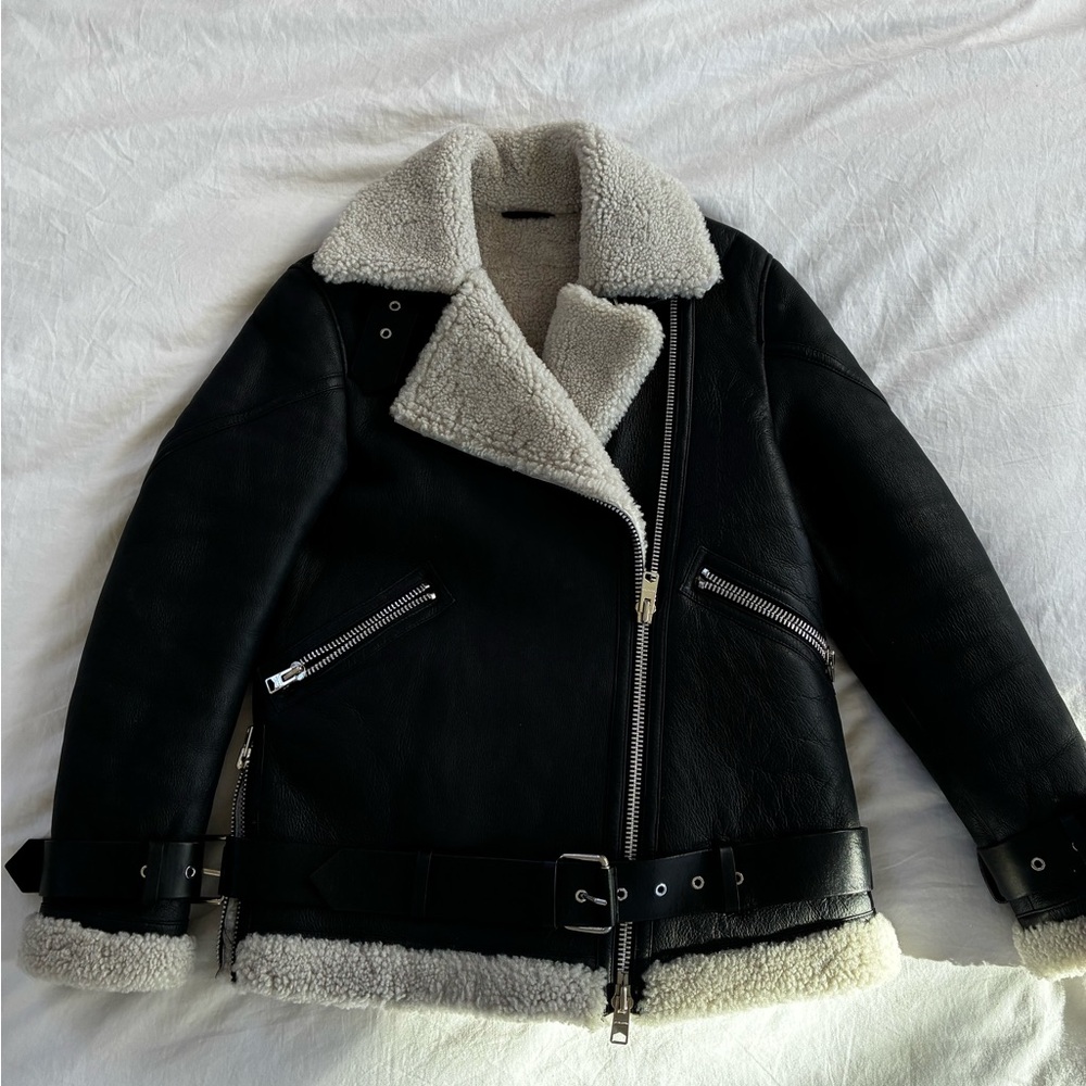 AllSaints Hawley Shearling Coat